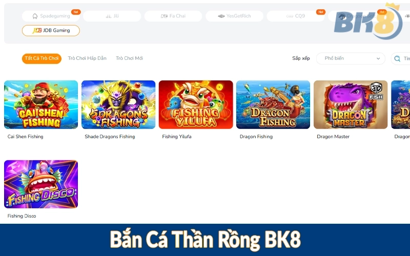 Bắn Cá Thần Rồng BK8