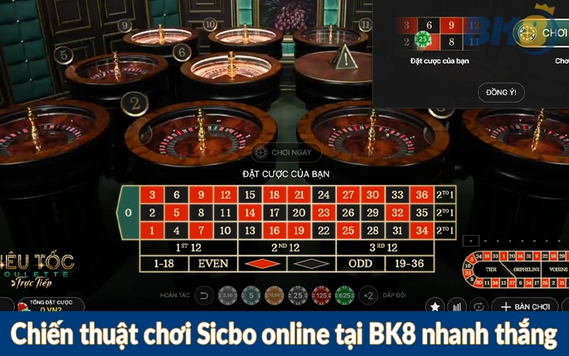 Chiến thuật chơi Sicbo online tại BK8 nhanh thắng