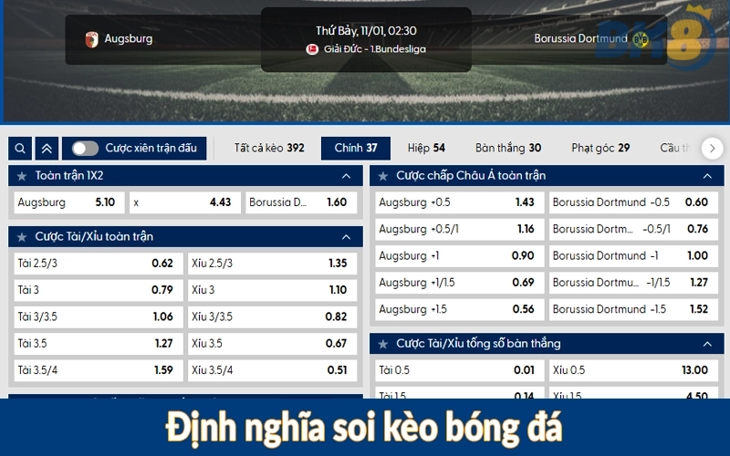 Định nghĩa soi kèo bóng đá