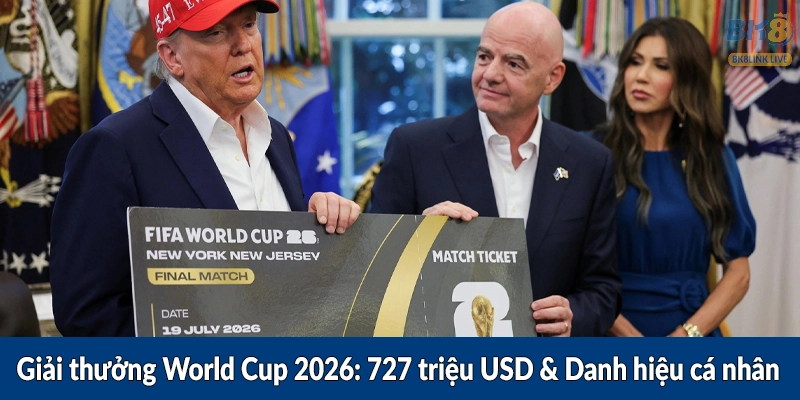Giải thưởng World Cup 2026 - 727 triệu USD & Danh hiệu cá nhân