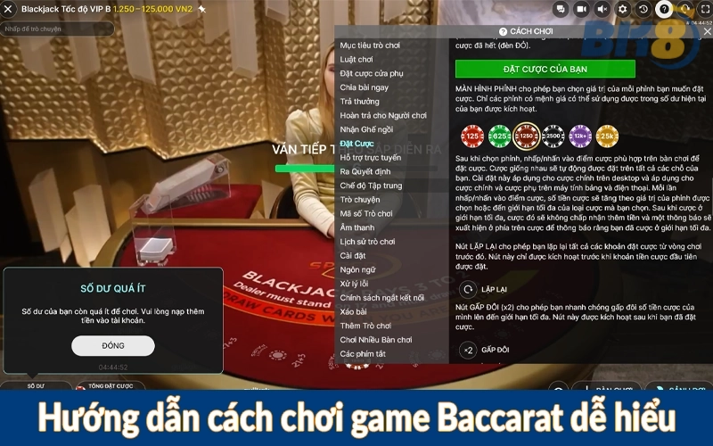 Hướng dẫn cách chơi game Baccarat dễ hiểu