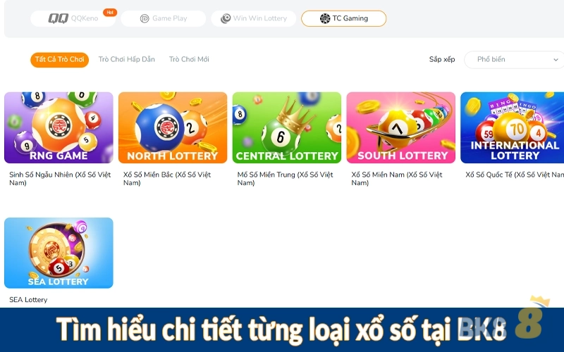Tìm hiểu chi tiết từng loại xổ số tại BK8