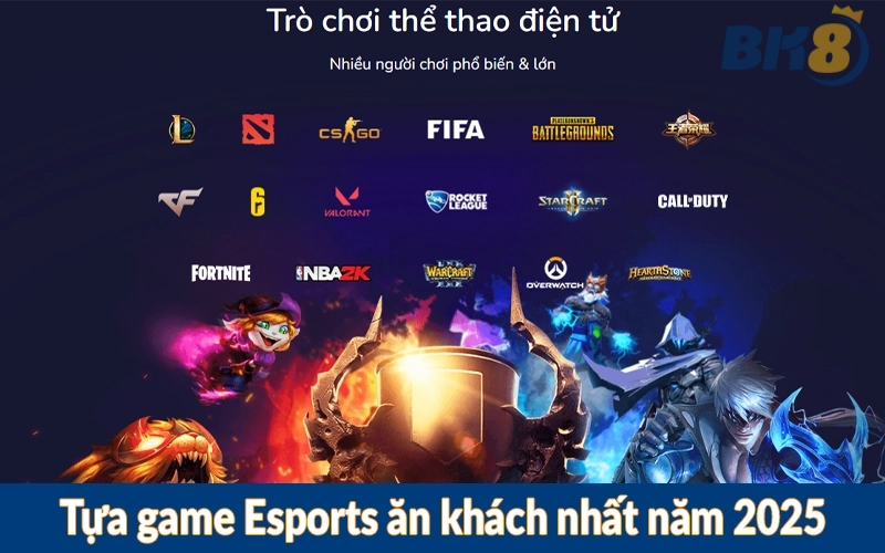 Tựa game Esports ăn khách nhất năm 2025